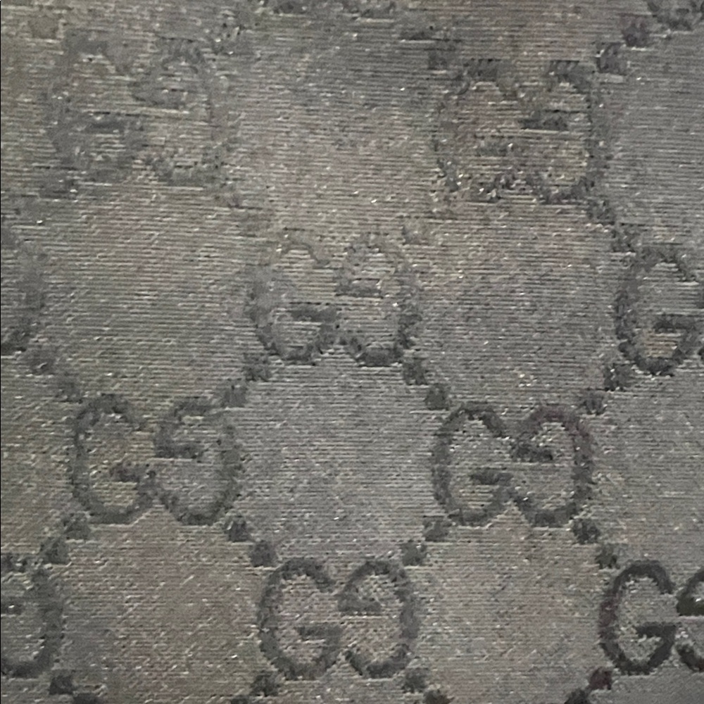 Authentic vintage Gucci Monogram Black canvas worth black leather edges - Picture 2 of 6